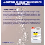 thumbnail of Solución higienízate hidroalcohólica de secado instantáneo antibacterias formato 5 Litros HIGISOL 70