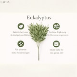 thumbnail of LAYBA Kunst-Eukalyptus Zweige Grün 3er Set – ca. 50 cm Dekozweige für Vase & Tischdeko