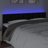 thumbnail of vidaXL LED Kopfteil Schwarz 160x5x78/88 cm Samt