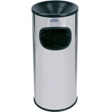 thumbnail of PROBBAX - AT-2030-MSSTL - Borne cendrier et poubelle - 30 litres - 25 cm Ø x 65 cm de haut - Inox satiné