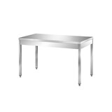 thumbnail of Tavolo acciaio inox senza cornice sulle gambe. Prof. 60 cm - AISI 430, SENZA ruote, 150x60x85H