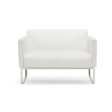 thumbnail of Loungesofa ARUBA Gestell weißgrau Kunstleder 2-Sitzer weiß hjh OFFICE
