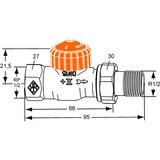 thumbnail of IMI Heimeier Thermostatventil-UT Eclipse Durchgang DN15