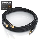 thumbnail of Primewire Cinch zu 3,5-mm-Klinke Audio-Kabel, Stereo HiFi Audio-Adapter mehrfach geschirmt, RCA zu AUX - 10m