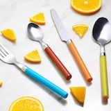 thumbnail of Renberg - Set 24-teiliges Besteck aus Edelstahl mit Multicolor-Kunststoffgriffen Energy