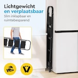 thumbnail of BRASQ Huishoudtrap 4-treden Zwart - keukentrap inklapbaar metaal voor Particulier en professioneel gebruik - Trap Ladder - Anti slip