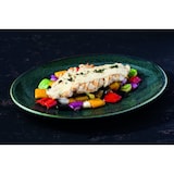 thumbnail of 6x Bonna Ore Mar Moove Platte oval 31x24cm 3cm hoch Grün Braun Porzellan OMRMOV31OV Servierplatten Speise Geschirr