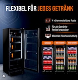thumbnail of GastroHero Getränkekühlschrank GKSE230 230 Liter Umluftkühlung Glastür LED abschließbar 4 Roste schwarz Gastro Kühlschrank