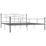 thumbnail of vidaXL Bettgestell Grau Metall 180×200 cm