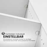 thumbnail of bümö smart Schubladenschrank, Büroschrank 80cm breit in Graphit/Weiß mit 4 Schüben & 4 Regalfächern - Bürocontainer aus Holz, Container mit