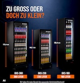 thumbnail of GastroHero Getränkekühlschrank GKS-160 Slim, 160 L Kühlvolumen, LED-Innenbeleuchtung, schwarz, abschließbar