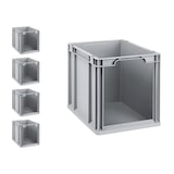 thumbnail of PROREGAL 5x Eurobox NextGen Store | HxBxT 32x30x40cm | 30 Liter | Front offen | Eurobehälter, Transportbox, Transportbehälter