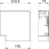 thumbnail of OBO Bettermann Flachwinkel GK-FH70170RW 6274620