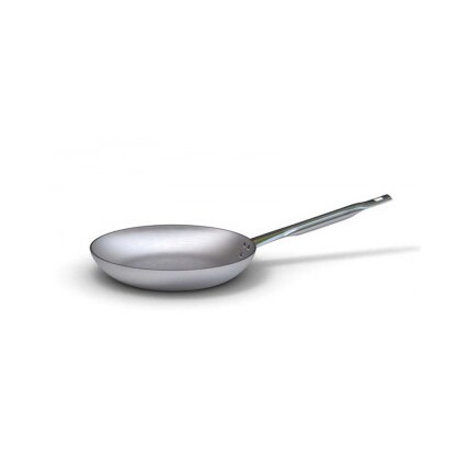 Koekenpan met lage uitlopende rand, 1 handvat, 99% zuiver aluminium, Ø 40 cm, hoogte 6, constante dikte tussen 2,5 en 4 mm. Ballarini