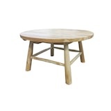 thumbnail of Möbilia Couchtisch | aus Teakholz | rund | natur | B 80 x T 80 x H 41 cm | 11020034 | Serie GARTEN