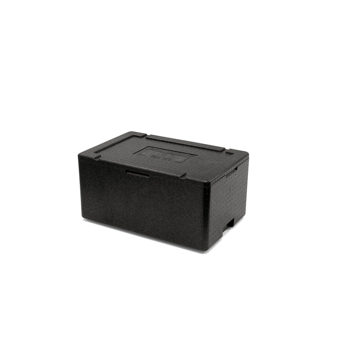 METRO Professional Thermobehälter mit Deckel GN1/1 280, 60 x 40 x 34 cm, Polypropylen, stapelbar, Temperaturbereich: -40 +120°C, schwarz, 52 L