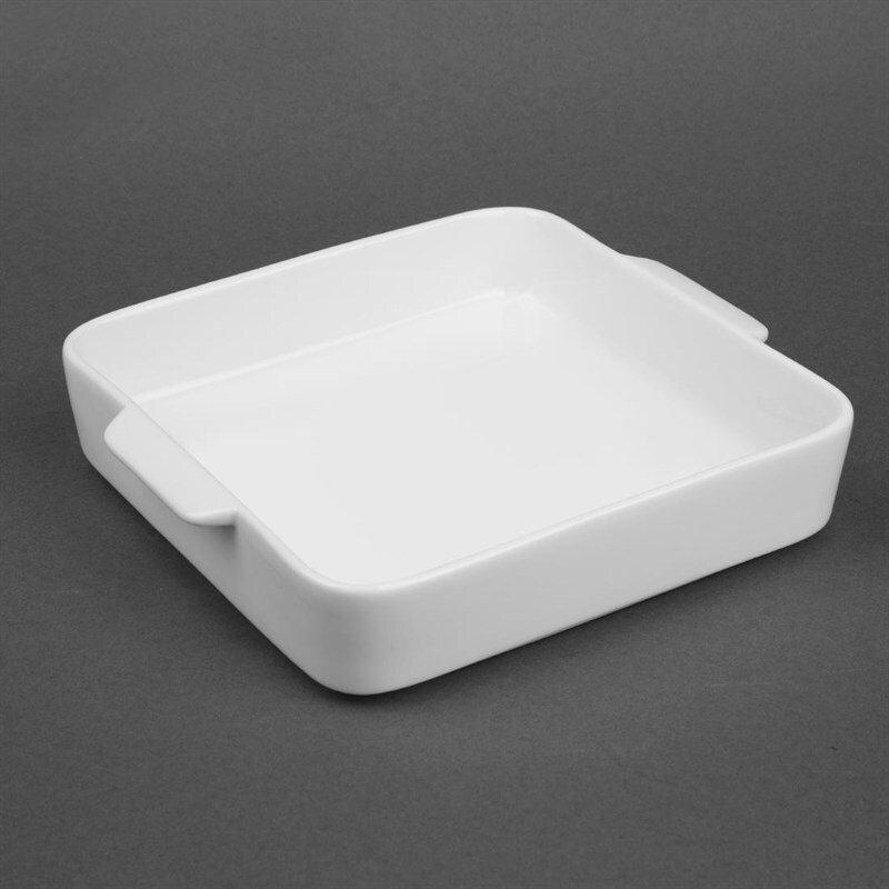 Olympia Whiteware Quadrat Ohrenschale 200x180x40mm (3 Stück)