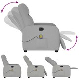 thumbnail of vidaXL Massagesessel Elektrisch Wolkengrau Stoff