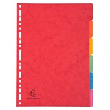 thumbnail of EXACOMPTA Jeu d'intercalaires 6 positions en carte lustrée 5/10e format A4 400g