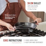thumbnail of Victoria Sartén Hierro Fundido Curado Inducción 30cm, Apta Fuego, Barbacoa, Horno Cast Iron Skillet, VIC-36706, Negro