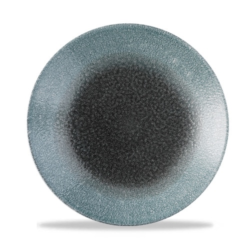 12 x Teller rund 26cm STUDIO PRINTS RAKU DUO Topaz Quartz