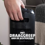 thumbnail of Elektrische Kachel met Sfeerhaard en Thermostaat 18-45 °C – Keramische Ventilatorkachel – Verwarming met Swingfunctie – Timer – Zwart - BREND BR-2222