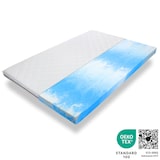 thumbnail of Premium Matratzentopper 120x200 cm, Gel-Topper hergestellt in Deutschland, Matratzenauflage aus Gelschaum, Höhe ca. 8 cm, OEKO-TEX STANDARD 100