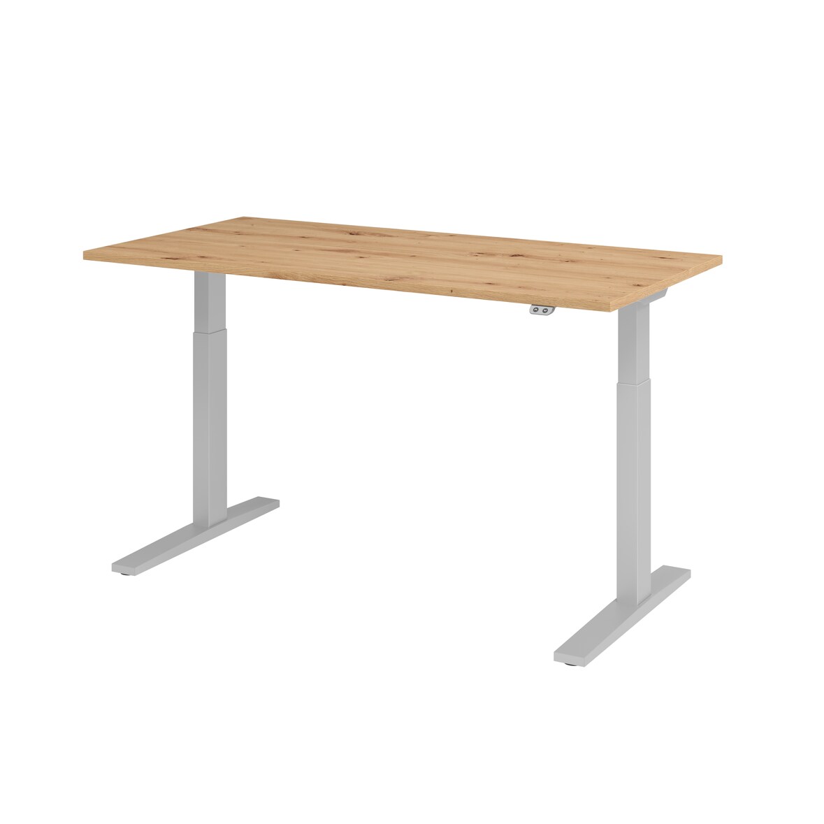 Hammerbacher-Sitz-Steh-Schreibtisch el.160x80cm Asteiche-VXMKA16/R/S