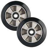 thumbnail of 2 Stück Hubwagenräder Gummi 180 x 50/50 mm, Achse 20 mm inkl. Kugellager