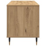 thumbnail of vidaXL Platenkast met plank artisanaal eikenkleurig 100 x 38 x 48 cm