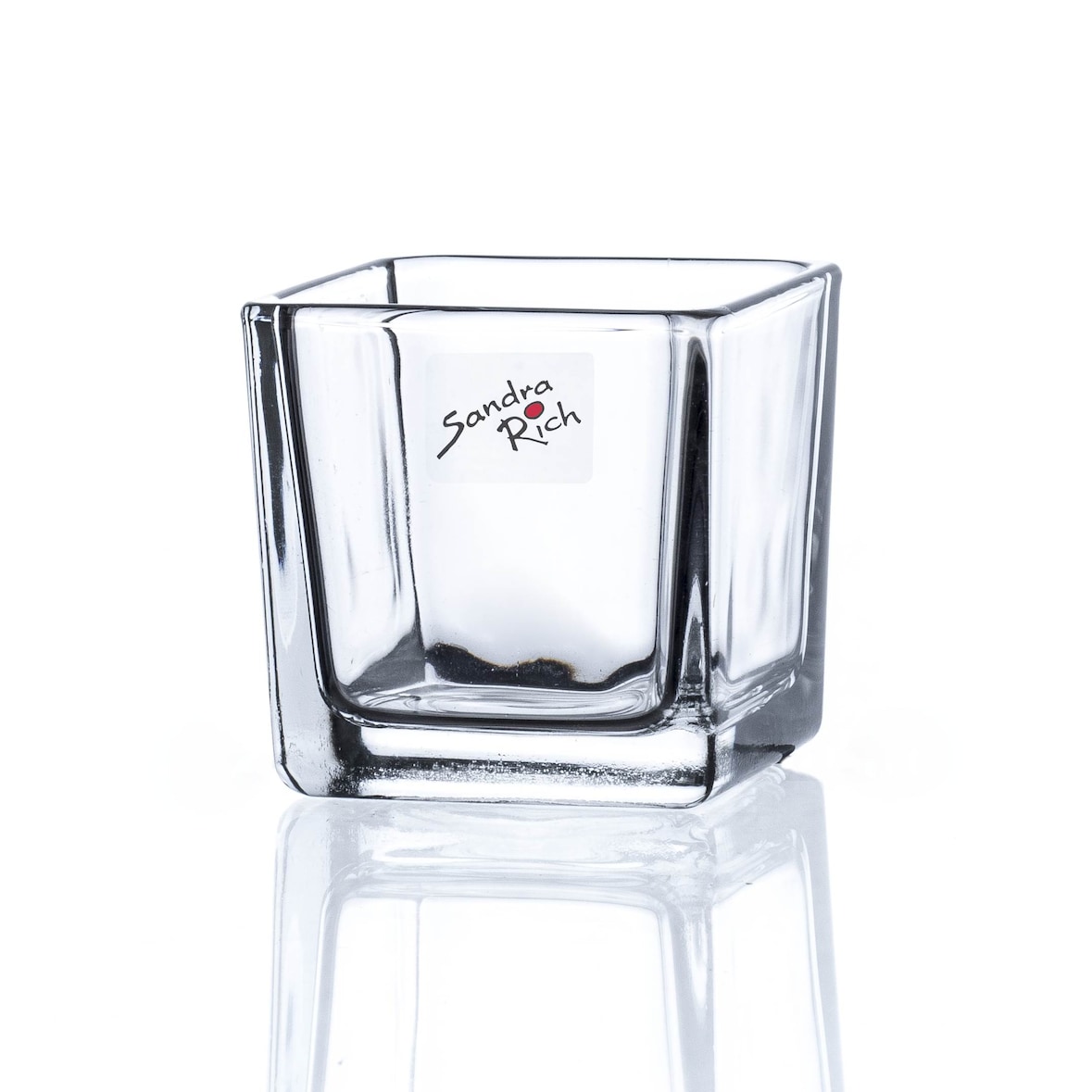 Vase Glas Kastenvase Glasvase -CUBE- quadratisch klar H 5,5 cm