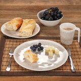 thumbnail of Melamin Geschirr-Set 4 Personen Amboss Design 16 Teilig + Milano Gläser Rot Weingläser Tafelgeschirr Picknick BBQ Kochgeschirr