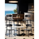 thumbnail of METRO PROFESSIONAL Chaise de terrasse BANDOL, plastique, empilable, noir