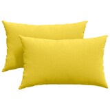thumbnail of vidaXL Sofakissen 2 pcs Helles Gelb 50 x 30 cm Stoff