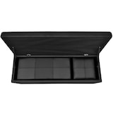 thumbnail of Helloshop26 - 3er-Set ausziehbare Bänke schwarze Truhenbank mit Stauraum 115 cm 3002020