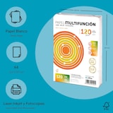 thumbnail of Folios A4 120gr 50 hojas, Papel Multiusos para Impresora, Folios para Impresoras Laser y de Inyección, Fotocopiadora, Fax, Paquete folios m-office