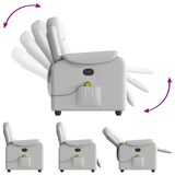 thumbnail of vidaXL Massagesessel Wolkengrau Stoff