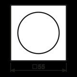 thumbnail of Jung Abdeckung für Drehdimmer A 1740 BF SWM A1740BFSWM