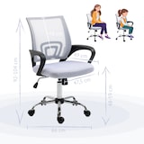 thumbnail of SVITA CYDNEY Schreibtischstuhl Bürostuhl Netzbezug Drehstuhl Stuhl Schreibtisch Weiß