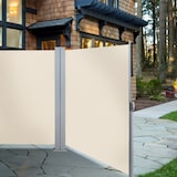 thumbnail of SVITA Doppelseitenmarkise ausziehbar freistehend Sichtschutz 600x160 cm Beige