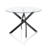 thumbnail of AQA Design Tavolo HUGO in metallo e vetro L.110 P.110 H.75 MP03014