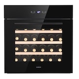 thumbnail of Klarstein Vinsider 30 Built-In Uno Einbau-Weinkühlschrank 30 Flaschen 77 Ltr Edelstahl Schwarz
