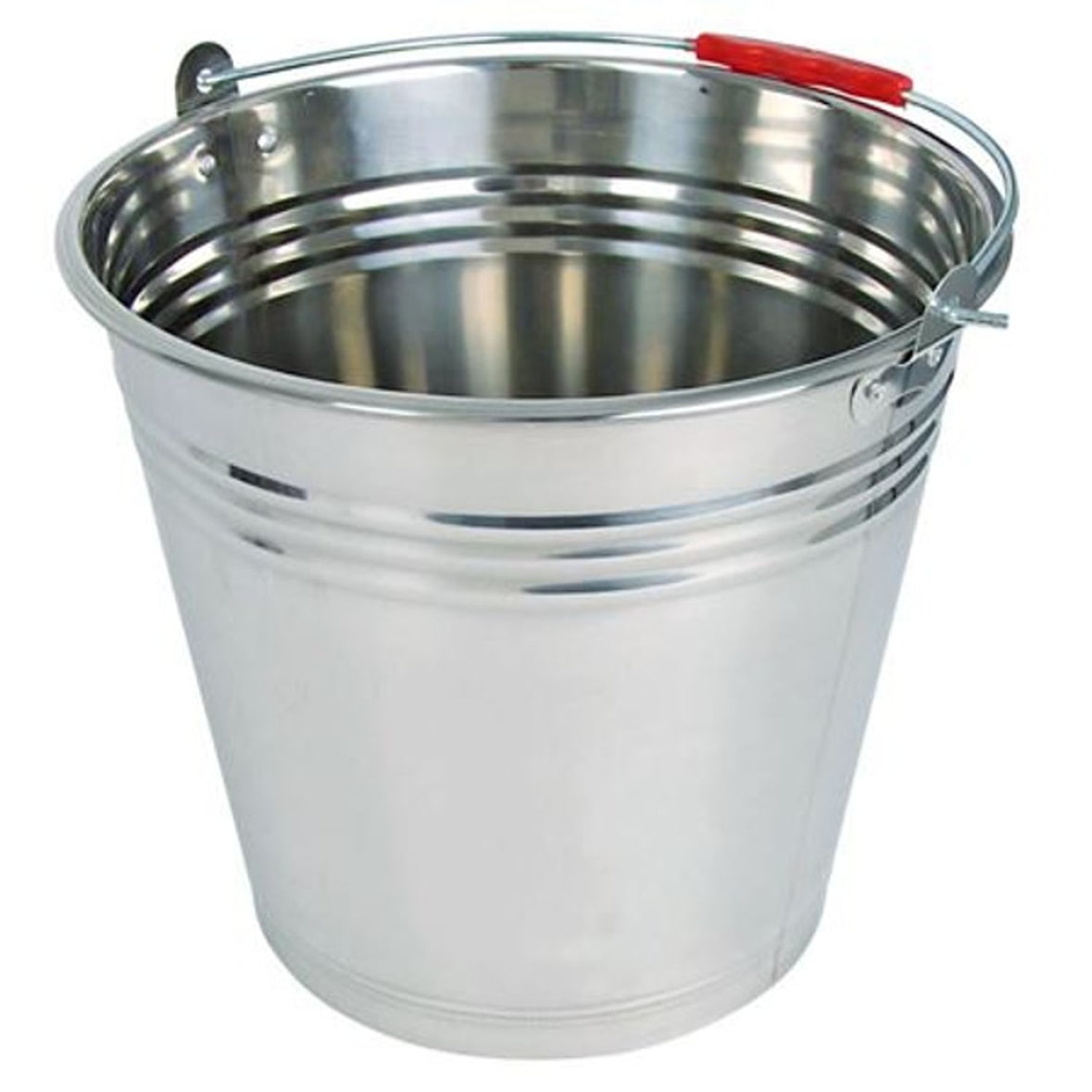 Edelstahleimer 12 Liter Metalleimer Wassereimer Blumenkübel Ascheeimer Dekoeimer 12