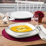 thumbnail of Seltmann Weiden Lido Black Line Teeservice 18tlg. eckig groß