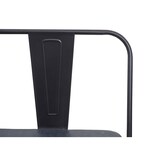 thumbnail of Décoshop26 - Banc 2 places de salle à manger avec dossier design industriel largeur 114 cm en PVC noir-gris 04_0000062