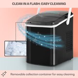 thumbnail of Arctic Porter Eiswürfelmaschine Bullet-Eis 12kg/24h Edelstahl Schwarz