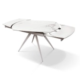 thumbnail of Milani Home tavolo in metallo e ceramica 90 x 180 x 75 cm bianco