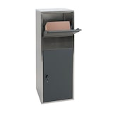 thumbnail of Paketkasten | HxBxT 140x46x45cm | Paketbox Standbriefkasten Paketbriefkasten Größe XL | Edelstahl anthrazit