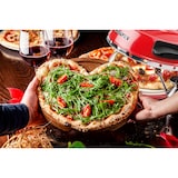 thumbnail of Elektrische pizzaoven G3 Ferrari Delizia rood G1000602 tot 400 graden met vuurvaste pizzasteen / pizza, platbrood enz. in 3 minuten / 1200 watt