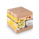 thumbnail of Cazuelas cocotte pequeñas de porcelana blanca con tapa (3 piezas) Ovum